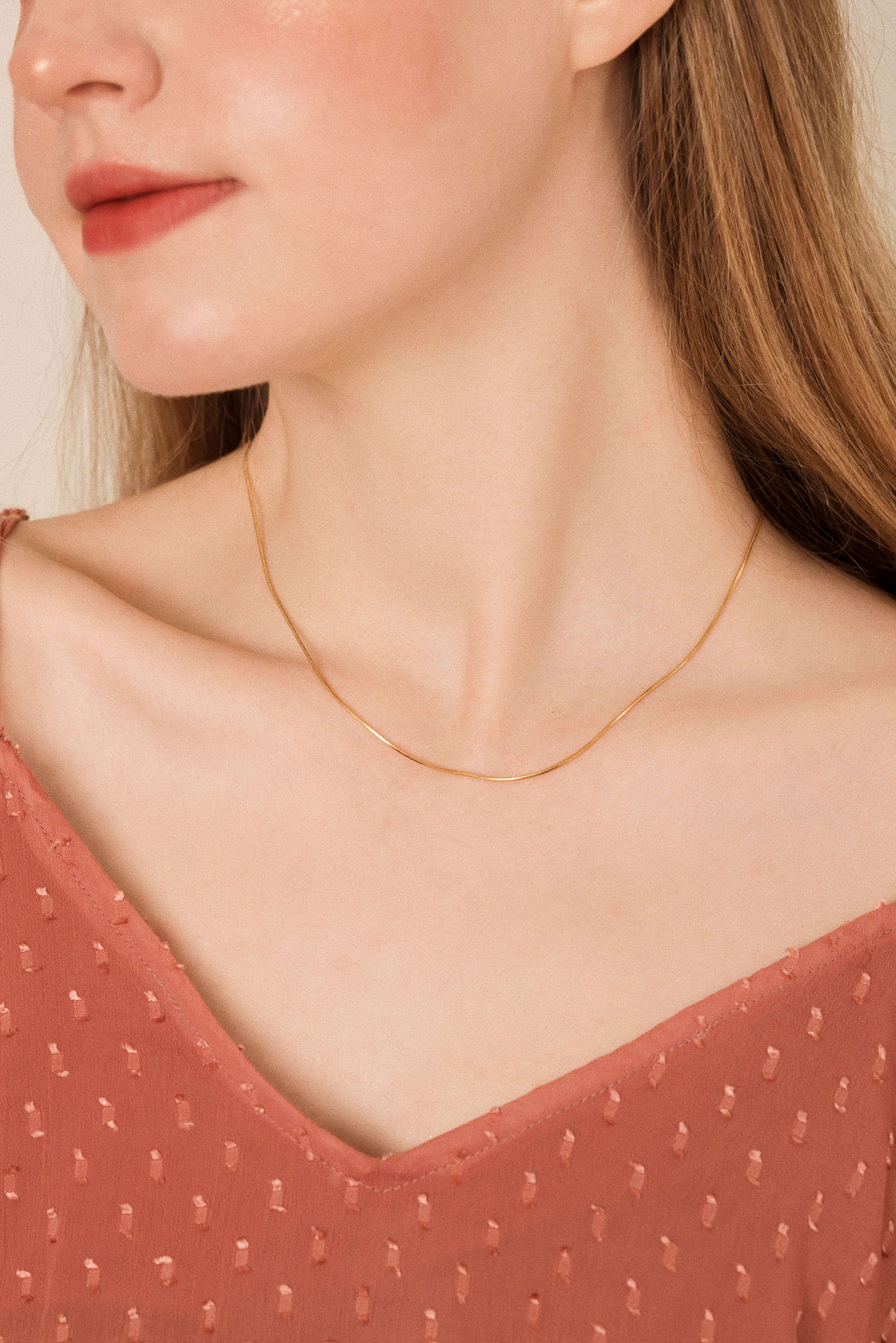 1MM SNAKE GOLD (NECKLACE)
