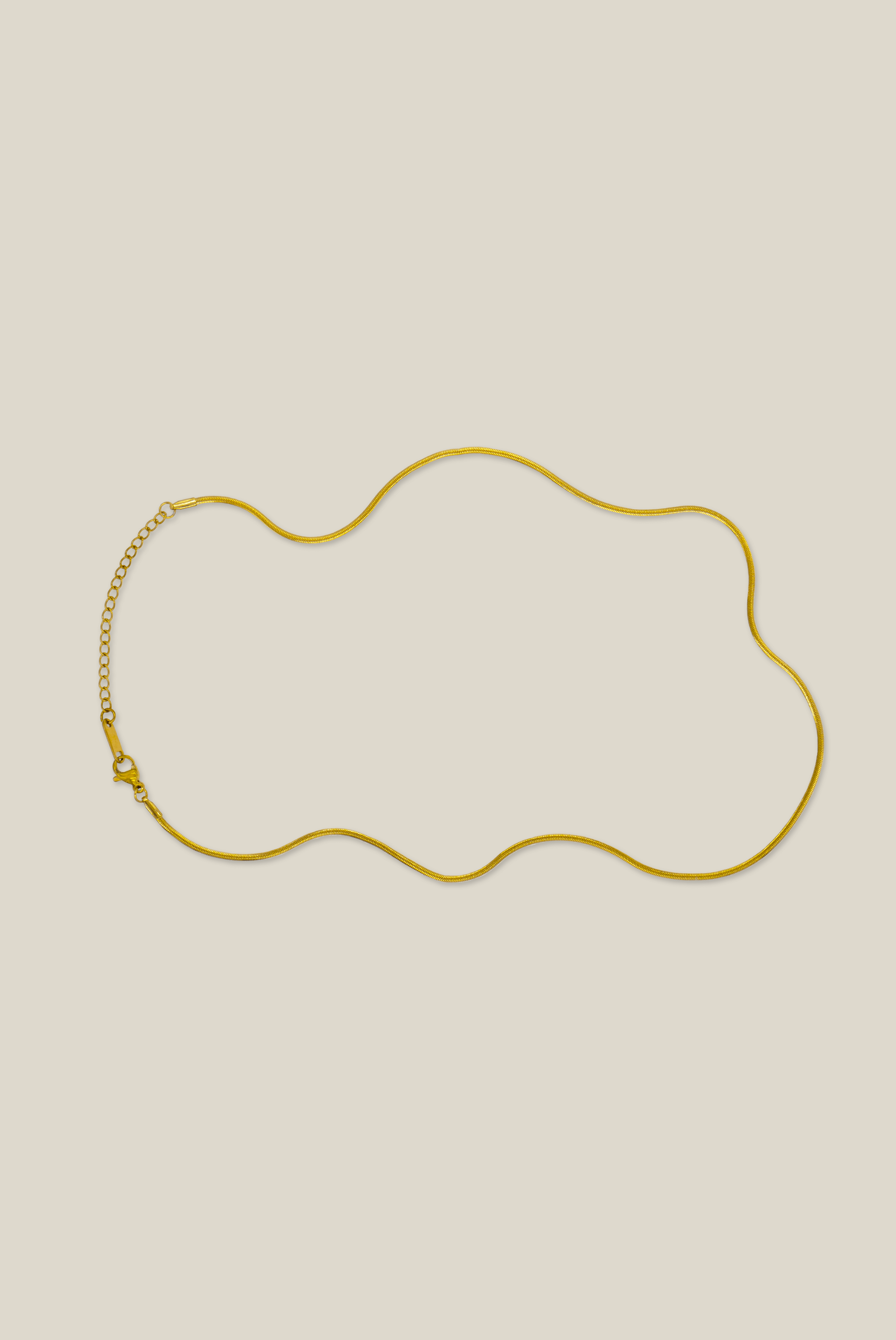 2mm surf gold (NECKLACE)