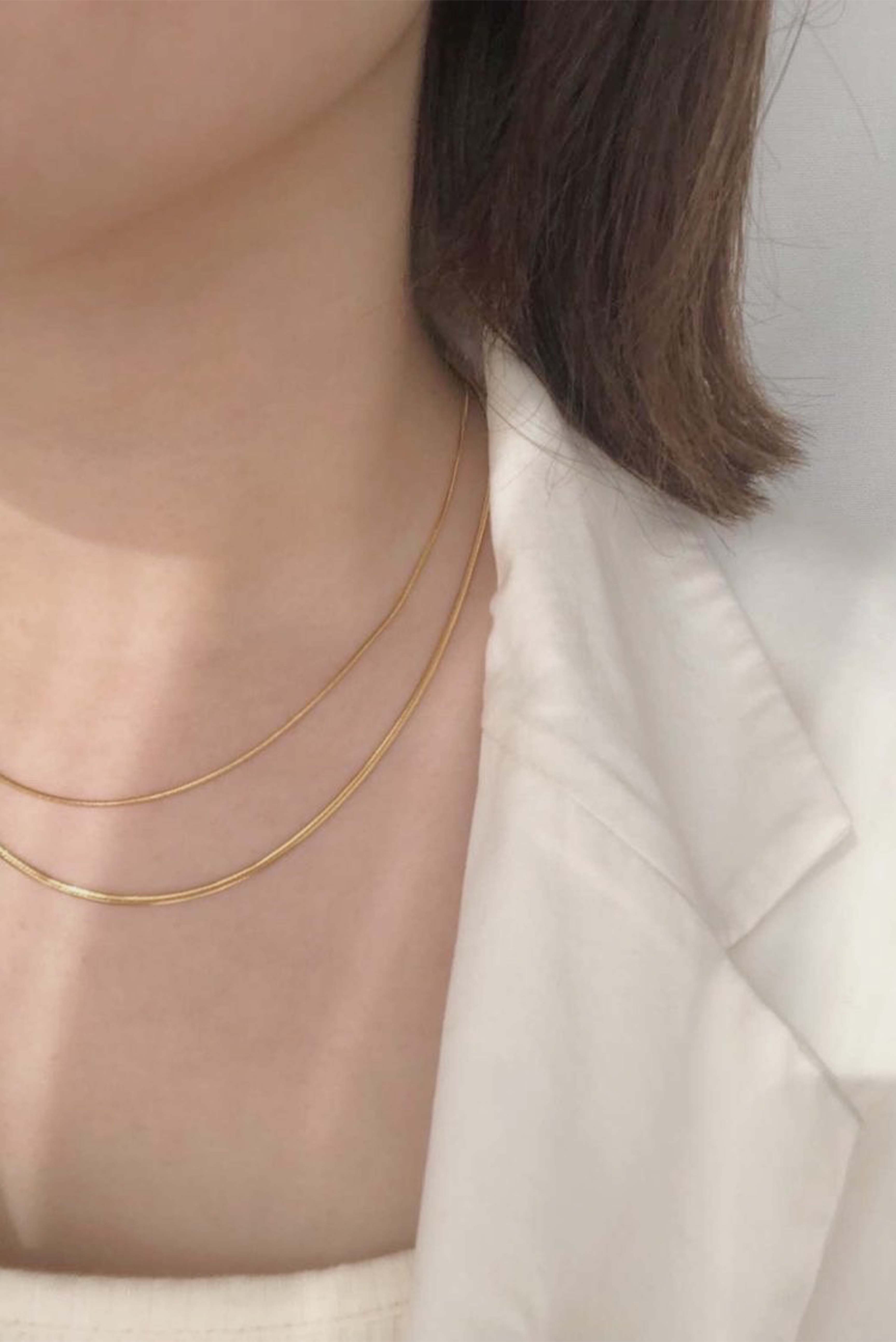 2mm surf gold & 1mm snake gold