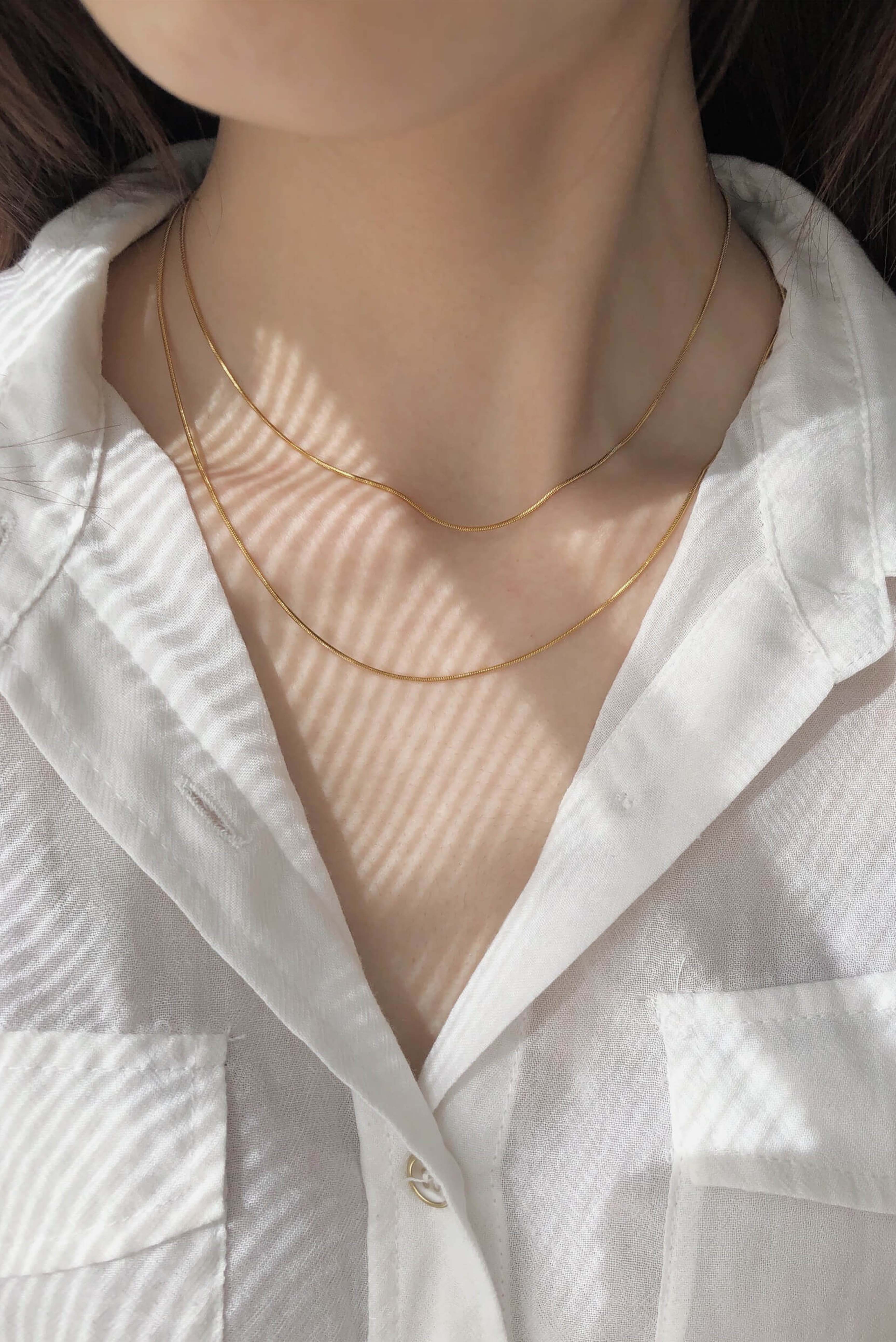 1MM SNAKE GOLD (NECKLACE)