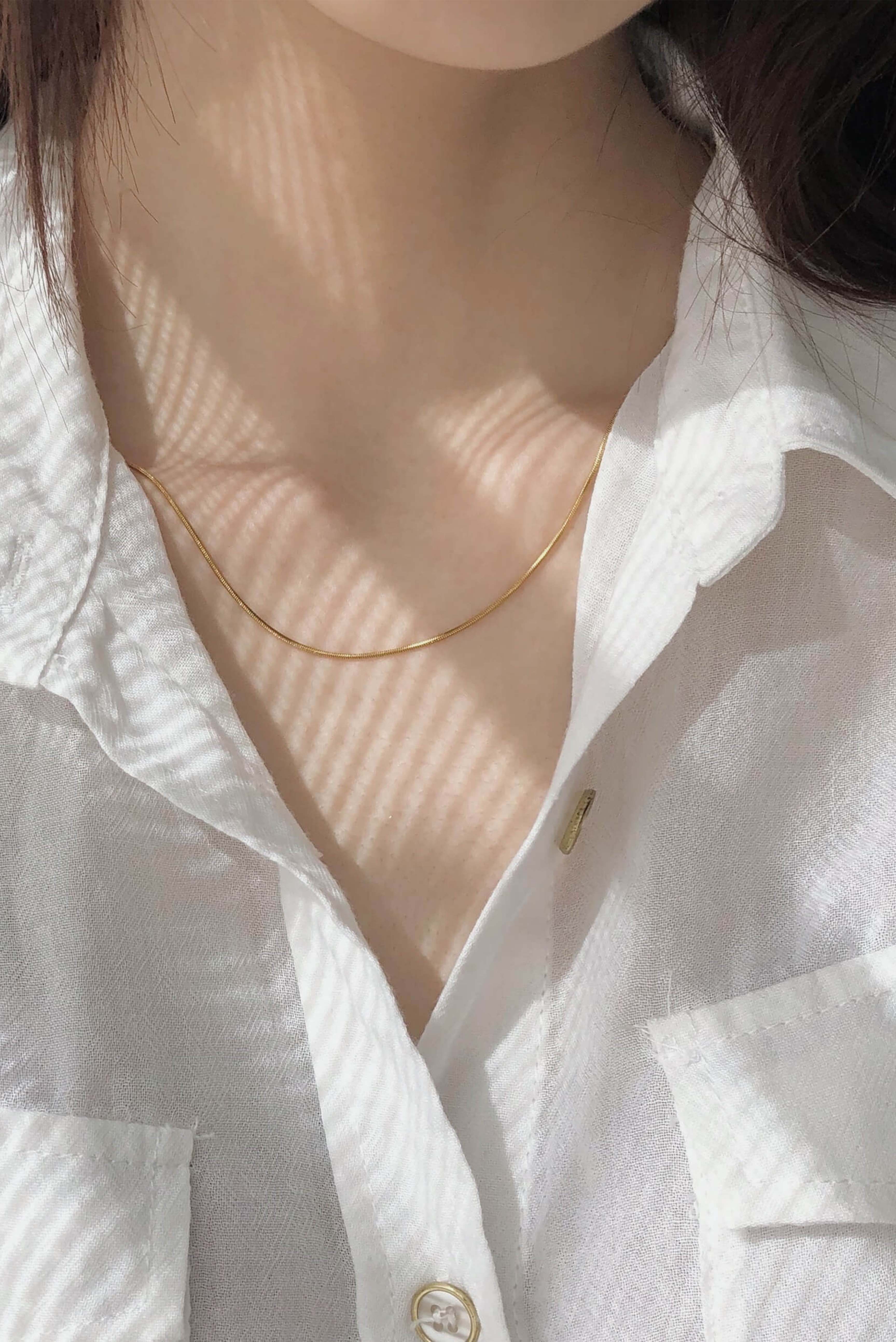1MM SNAKE GOLD (NECKLACE)